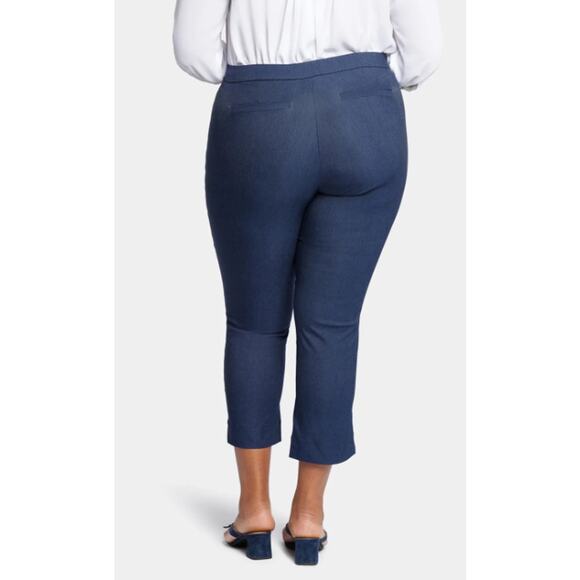 NYDJ Slim Trouser Ankle Pants Dark Blue 20W Lift Tuck Slimming Stretch Workwear - Picture 2 of 12
